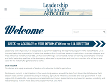 Tablet Screenshot of leadershipidahoag.org